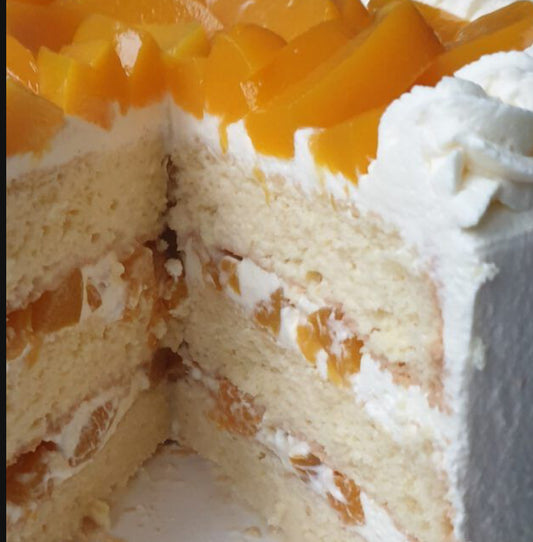 Peach and Cream Cake Regular size